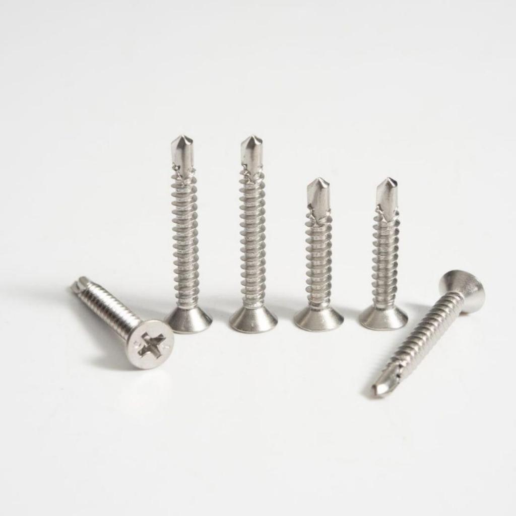 304/410 Stainless Steel Flat Head Phillips Self-Drilling Countersunk Screws