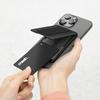 UNIQ Heldro ID Magnetic Wallet with Kickstand and Wristband Black/Midnight Black