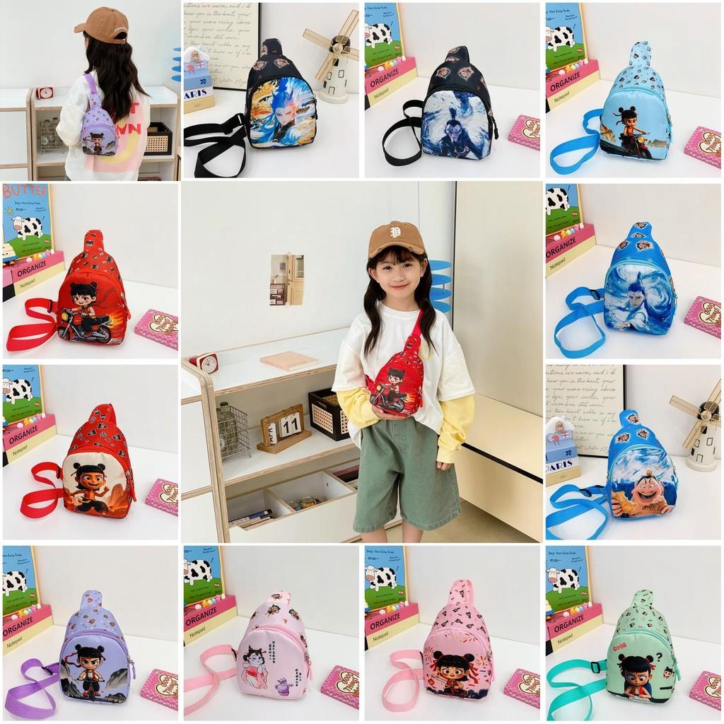 Нэчжа 2 Детская Мода Мультяшная Сумка Через Плечо Полиэстер Материал Прогулка Школа