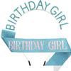 European and American Fashion Birthday Party Girl Headband Belt BIRTHDAY GIRL Headband Headdress Shoulder Strap Etiquette Belt