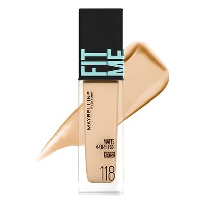 Maybelline Fit Me Жидкая тональная основа R 118 30 мл Легкий натуральный финиш Макияж