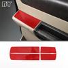 Soft Carbon Fiber Red Car Interior Decoration Cover Stickers Trim Fit For Hummer H2 2003-2007 Car Accessories Parts