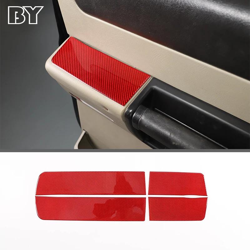 Soft Carbon Fiber Red Car Interior Decoration Cover Stickers Trim Fit For Hummer H2 2003-2007 Car Accessories Parts
