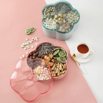 1/2-ярусная миска для конфет, орехов, контейнер для хранения, коробка для закусок, коробка для цветочных закусок