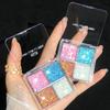 Children's Day Four-Color Glitter Eyeshadow Palette - Stage Makeup & Sparkling Large Glitter