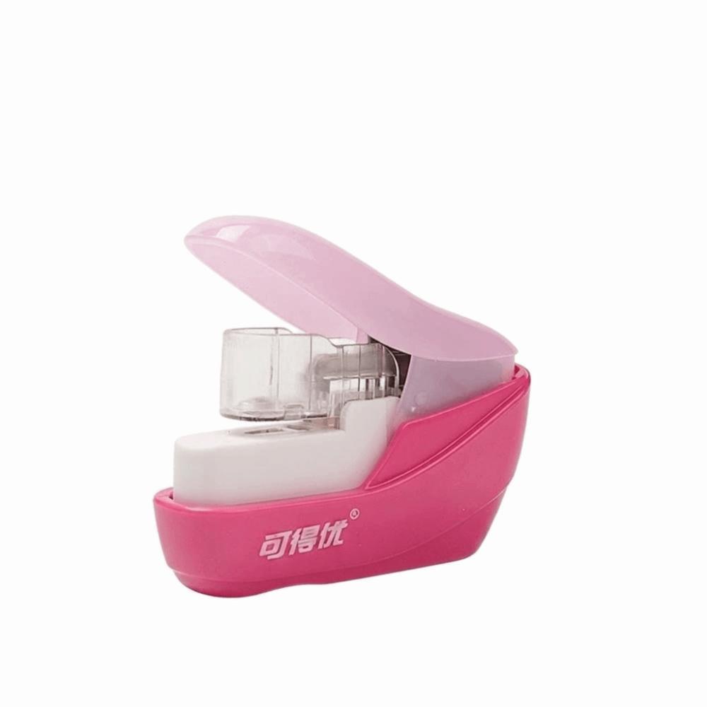 ABS Mini Stapler 4 Sheets Capacity Hand Held Stapler Small Stapleless Stapler Daily Use