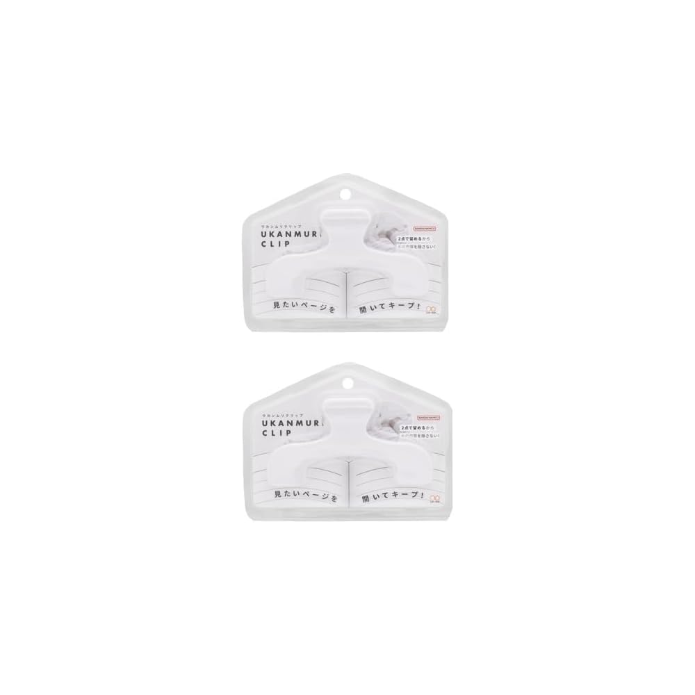 Вырубные скрепки Sunstar Stationery Ukanmuri, Набор из 2 шт. (Тихий Белый)
