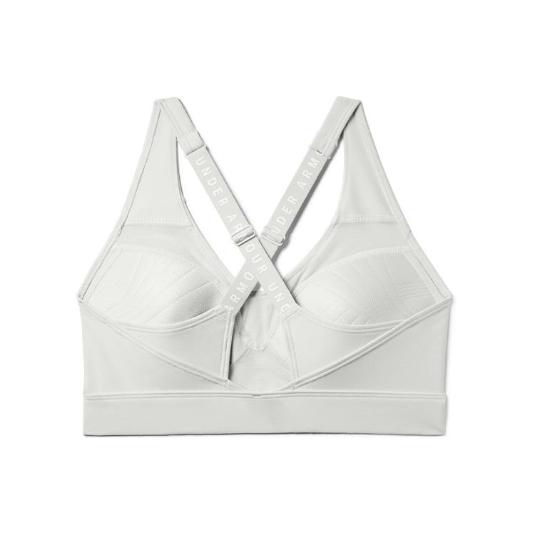 Under Armour Однотонное нижнее белье для фитнеса и йоги, спортивное нижнее белье для женщин, светло-серое 1311811-014