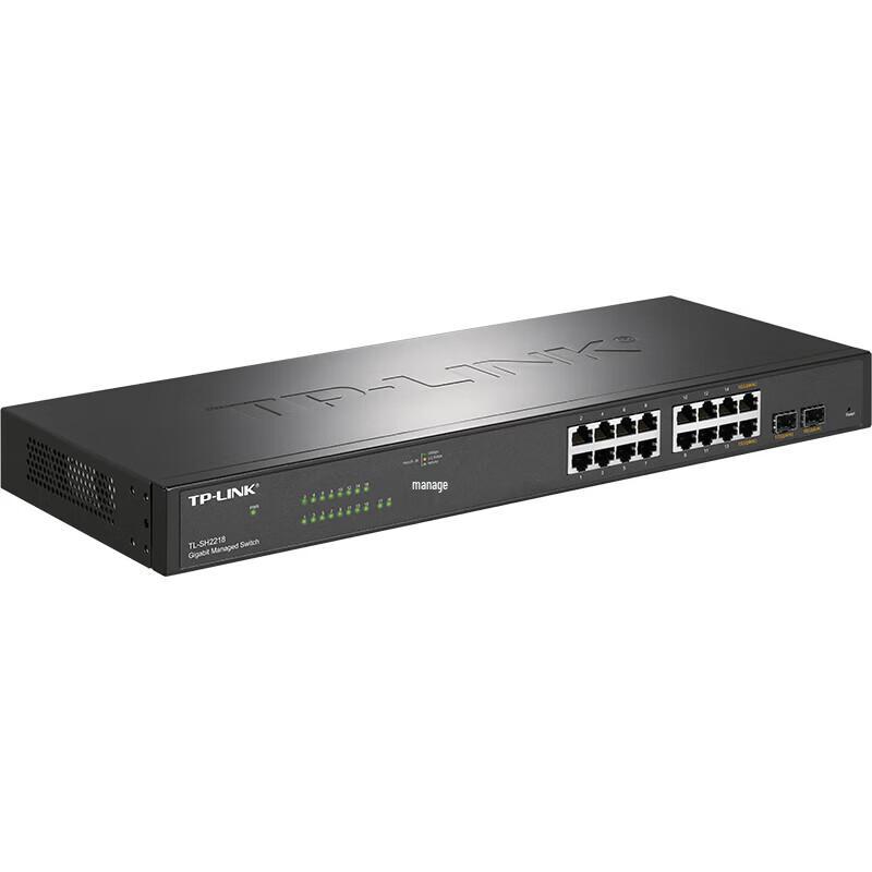 TP-LINK TL-SH2218 18-Port Gigabit Cloud Managed Switch with 10G SFP+ Uplinks