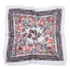 70*70cm Women Russian Floral Print Square Bandana Handkerchief Headband Scarves
