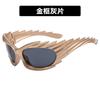 Concave Trendy Sunglasses Female Barbed Hedgehog Sunglasses Y2K Personalized Wing Riding Sunglasses