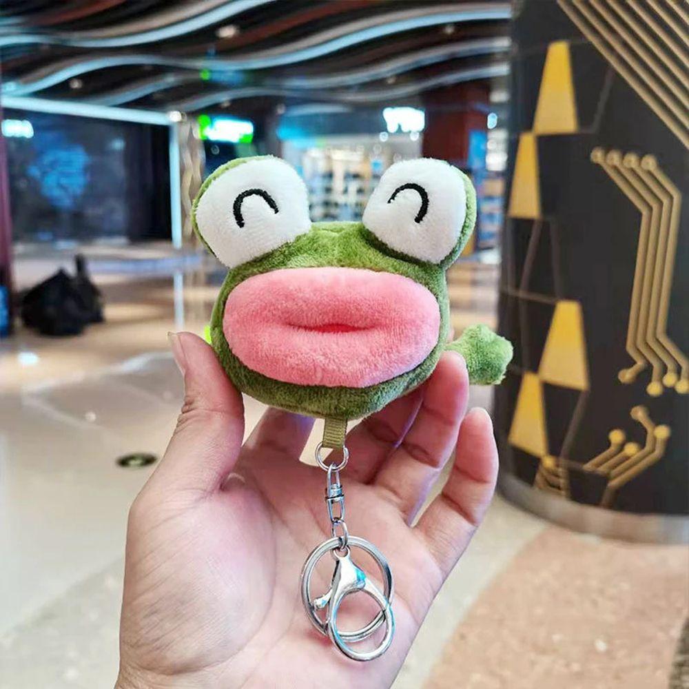 Soft Toy Animal Dolls Stuffed Animals Big Mouth Frog Doll Plush Keyring Stuffed Toys Plush Keychain
