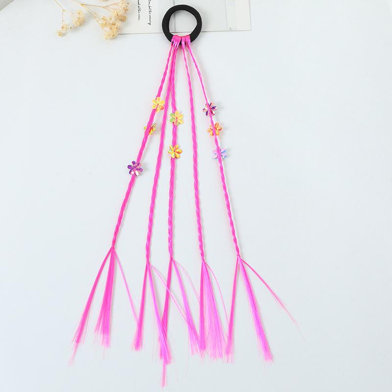 1 шт. Новый милый детский плетеный парик-хвост, повязка на голову, резинки для волос, аксессуары для волос, украшение для волос