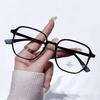 Women'S Retro Ultra-Light Square Reading Glasses Men'S New Fashion Large Frame High-Definition Lenses Presbyopia Glasses