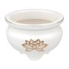 Tomatsu Shoten Buddhist Altar Accessories, Shinto Altar Accessories, White Gold Lotus 4.0 Incense Burner AM-TM589