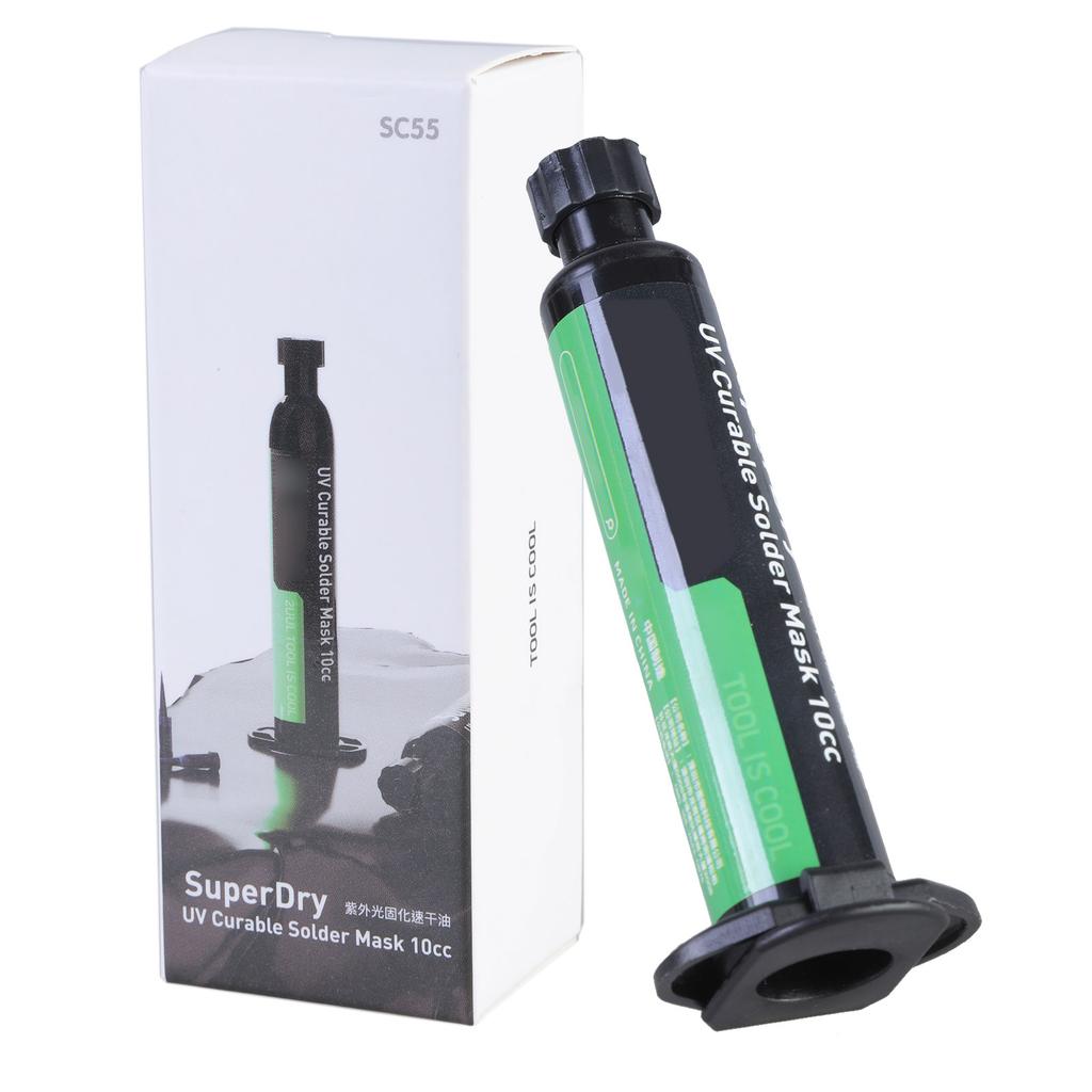 SC55 быстросохнущая отверждаемая паяльная маска 10CC для ремонта телефона Jumping Wire быстросохнущая отверждаемая сварочная паста Flux Oil Tool