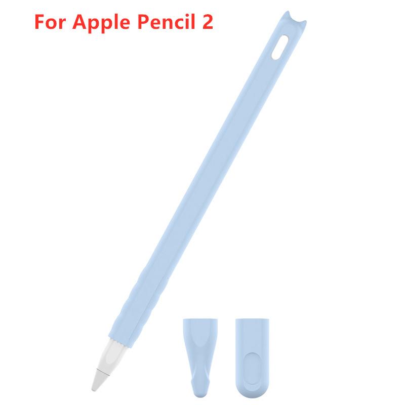 Мягкий силиконовый чехол для Apple Pencil 2-го поколения, чехол для ручки, чехол-накладка для стилуса iPad, противоударный и противоскользящий, защитный чехол, аксессуары