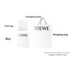 Loewe Fold Detachable Adjustable Shoulder Strap Zipper Closure Leather Crossbody Tote Bag Women Handbags Black C510PT1X01-1100