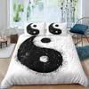 Комплект пододеяльников Инь-Ян в стиле бохо Trippy Art Twin Одеяло Gossip Traditional Ying Yang Theme King Size Полиэстеровое одеяло