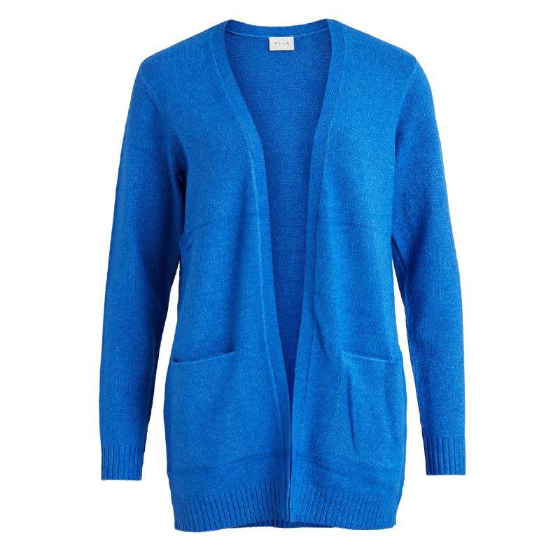 Кардиган средней длины с карманами тонкой вязки Женский VILA