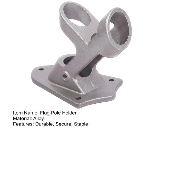 Flag Pole Holder Heavy Duty Flag Pole Mounting Bracket 45-degree Angle Metal Flag Mount for Outdoor Wall Porch House Boat Flag Banner Mounting