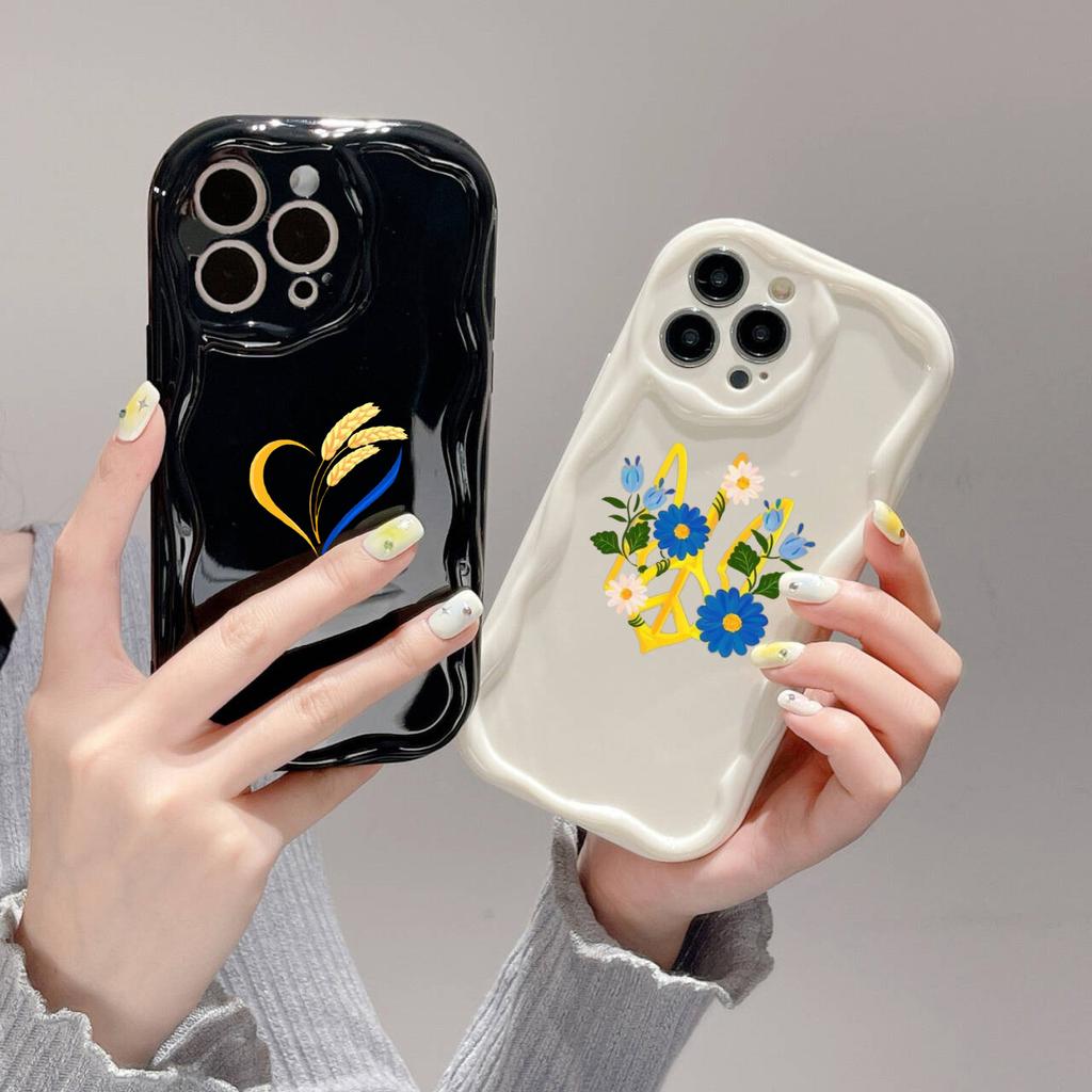 LZ27 National Emblem Heart Clear Soft Wave Phone Cases for Samsung S24 S23 Ultra S20 FE A54 A14 A52s A51 S10 Huawei Honor 90 Protection Back Cover