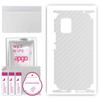 apgo Protective Skin Sticker for the Back+sides Compatible with Xiaomi Mi 10 Lite 5G, Full Wrap Film, Foil, Vinyl - Pattern Transparent Carbon