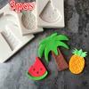 3D силиконовая форма кокосовые пальмы DIY форма для выпечки торта шоколадная форма форма для помадки