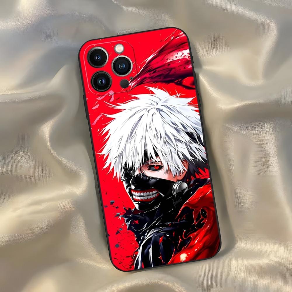 Чехол Tokyo Ghoul для iPhone 16 15 14 13 12 11 Pro Max Xr X Xs Mini 8 Plus SE 2022 Черный Мягкий Силиконовый Чехол