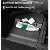 For Tesla Model Y -2024 Seat Bottom Carpet Protector Dirty Proof TPE Under Seat Rear Air Vent Protect Cover Storage Box Set