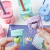Двухдырочная точилка для карандашей с крышкой, портативная, для класса и дома, точилка для цветных стандартных карандашей