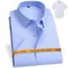 8XL Без морщин 80% Хлопок 15% Эластичный Шелк 5% Спандекс Не требует глажки Деловые Офисные Мягкие Уютные Микроэластичные Рубашки с Длинным Рукавом Мужские