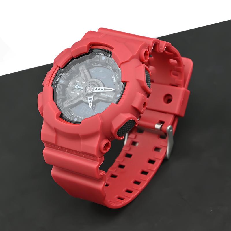 16 мм силиконовый водонепроницаемый ремешок для часов Casio GA-110 GA-400 GD-100 GAW100 GW-8900 Series мягкий резиновый браслет аксессуары для ремня
