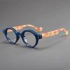 Unisex Vintage Small Round Frame Reading Eyewear Blue Light Blocking Presbyopia Glasses Fashion Multi-Colored Eyewear Legs