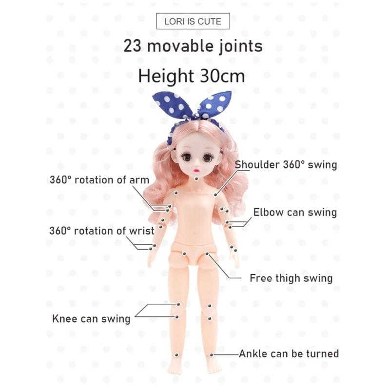 30 см 1/6 для девочек BJD шарнирная кукла с одеждой 23 шарнира подвижная принцесса одеваются подарки на день рождения игрушка для кукольного домика своими руками