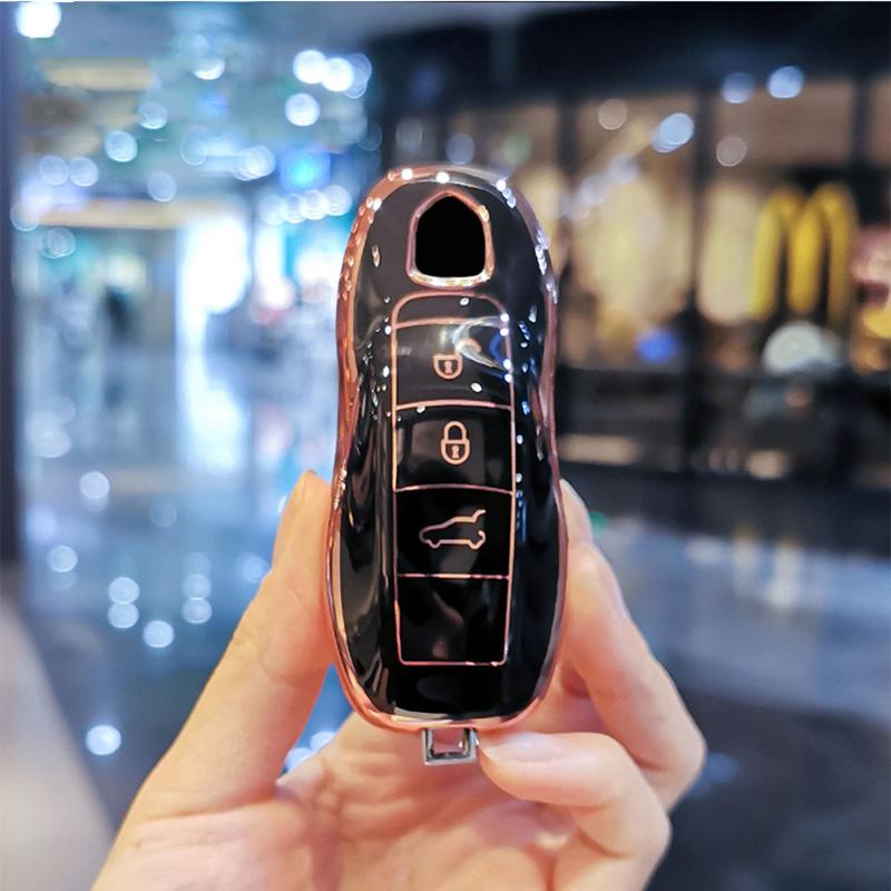 Новый чехол-обложка для ключа автомобиля для Porsche для Panamera Macan Cayenne Cayman Boxster 911 9ya 971 Умная защитная оболочка Чехол для дистанционного ключа