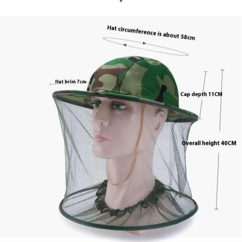 Шляпа с сеткой, москитная сетка на голову, шляпа, защита лица, шеи, чехол для головы для пчеловода, пеший туризм, рыбалка, кемпинг, дышащая сетка, защита для лица