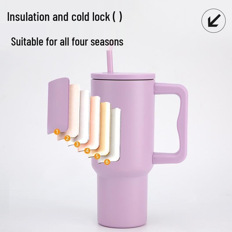 Large Capacity 30oz/40oz Ice Buster Cup - 304 Stainless Steel Outdoor Straw Cup for Car