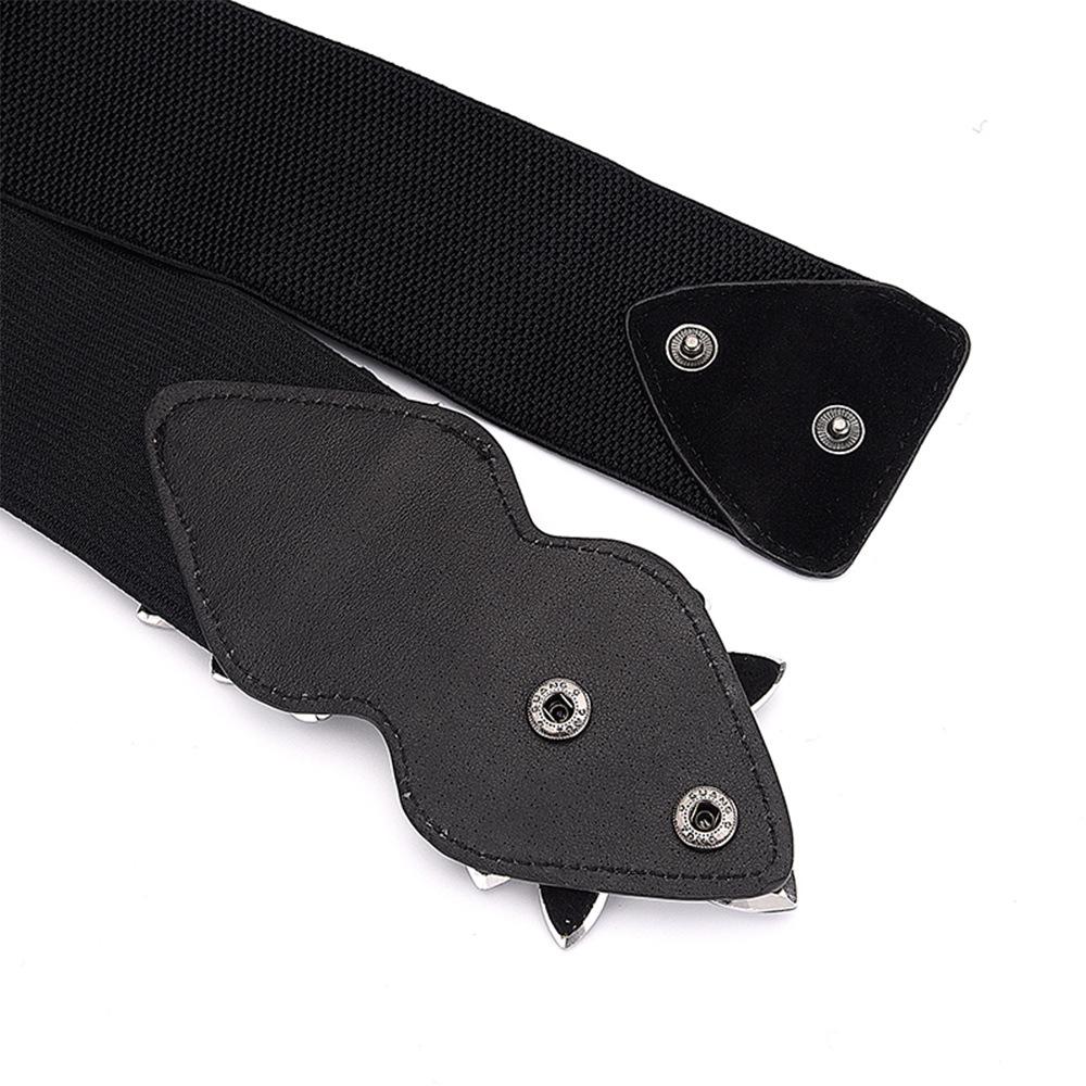 Elastic Elastic Imitation Rhinestone Waist Seal Women'S Dress Retro Flower Belt Student Personalized Decoration