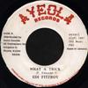 7-дюймовая пластинка EDI FITZROY What A Trick 4AY012 Ayeola Records 1987 Ямайка Регги Ска Даб Б/у