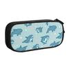 Brucie Blahaj Shark under the Sea Pencil Case Starry Whale Sharks Pencil Pouch for Girls Boys Bags School Supplies Stationery