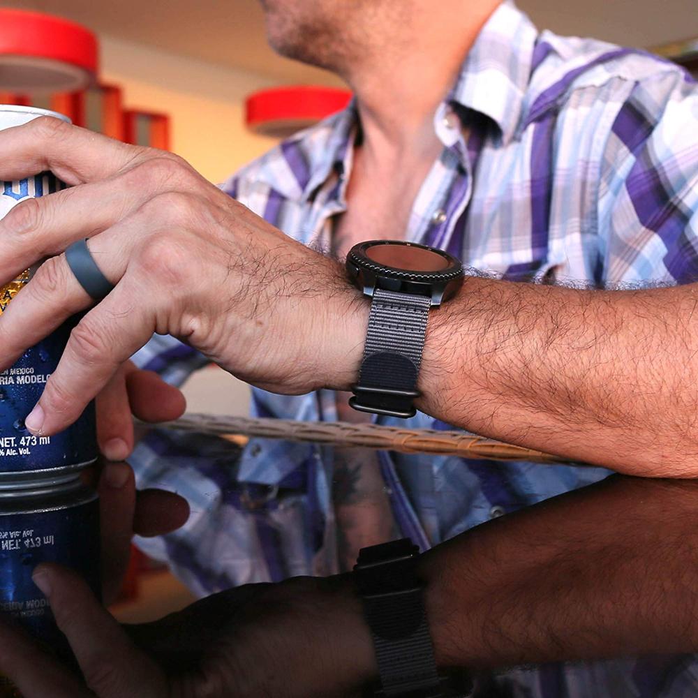 Нейлоновый спортивный ремешок для часов Gear S3 S2 S4 Frontier/classic sport Active 2 Galaxy 46 мм 42 мм для часов huawei 3 Gt 2 2e pro amazfit