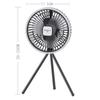 LED Fan with Light Modern USB Charging Desktop Portable Small Camping Fan Room Fan Three-level Wind Speed Adjustable