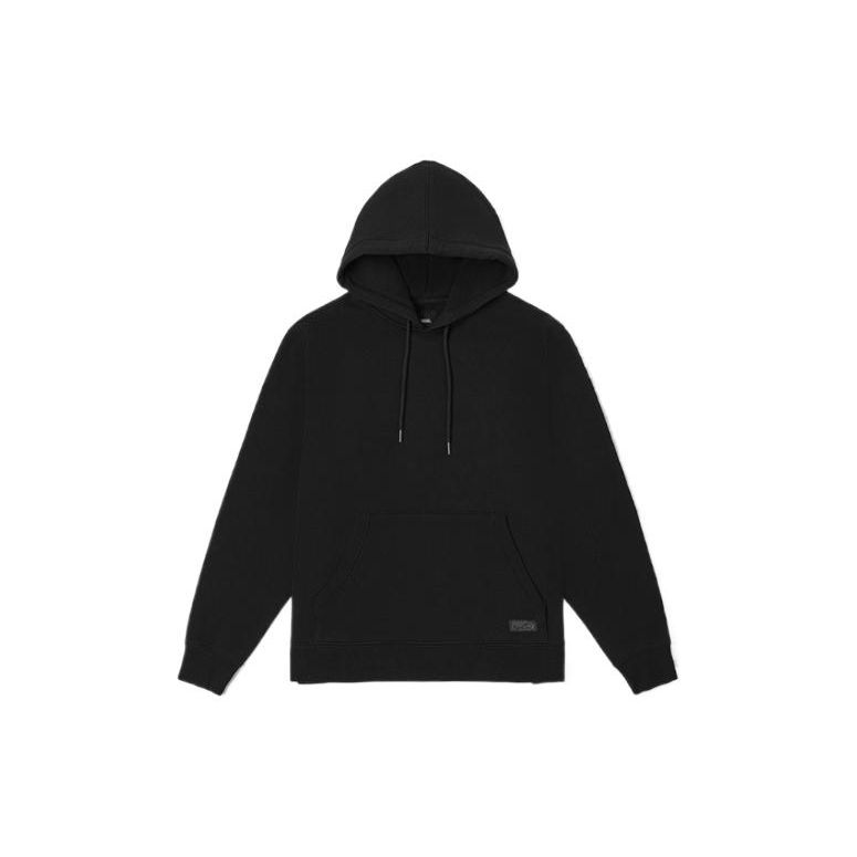 Vans Solid Color Hooded Sweatshirt Unisex Sweatshirts Black VN000632BLK
