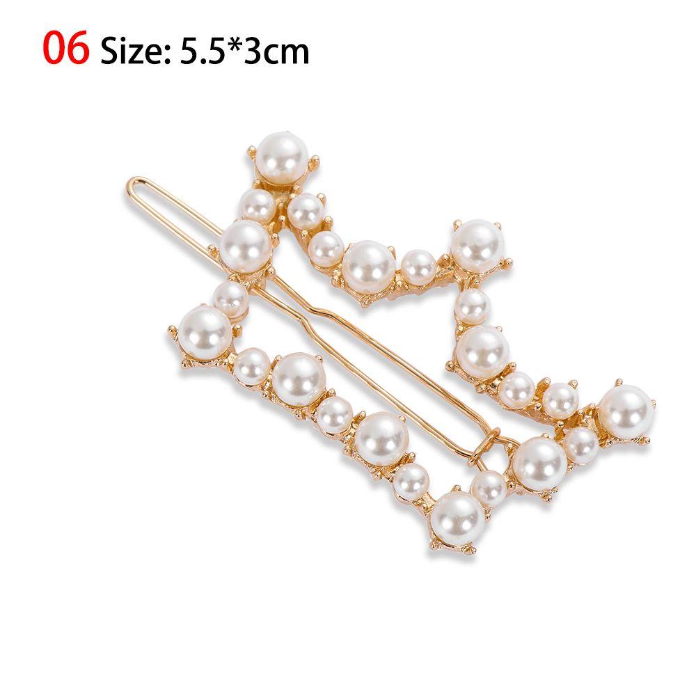 Ladies Girls Hair Styling  Headwear Barrettes Hairgrip Hair Clips Women Pearls Hairpins