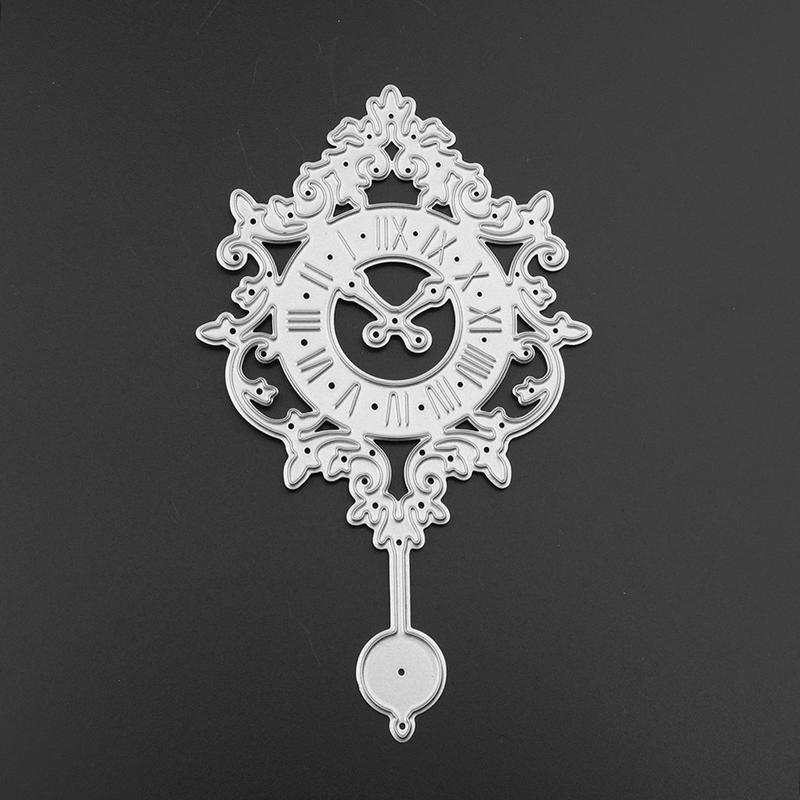1pc Retro Clock Metal Cutting Dies Scrapbooking Album Paper Cards Decorative Crafts Embossing Die Cuts