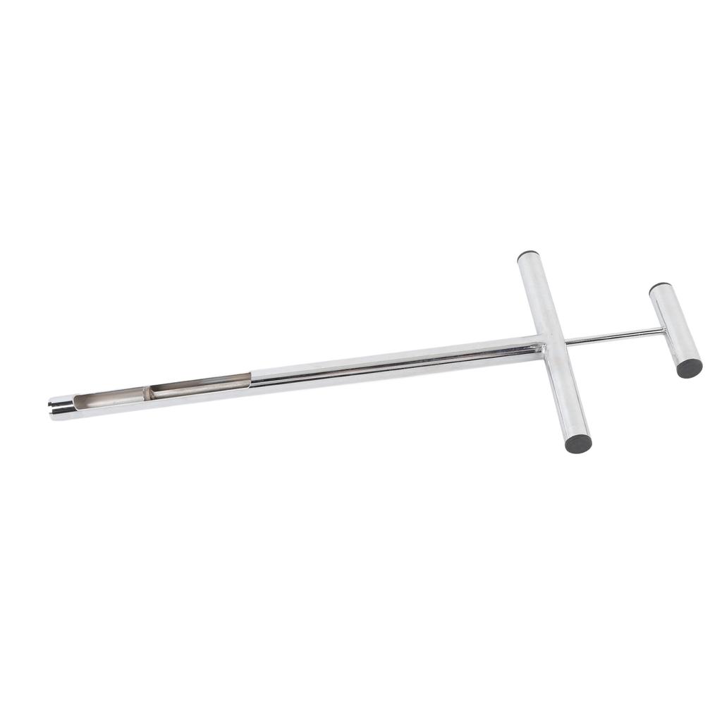 Soil Sample Probe with Ejector Tubular Stainless Steel Rod T Shaped Handle for Plant Care Garden Farm