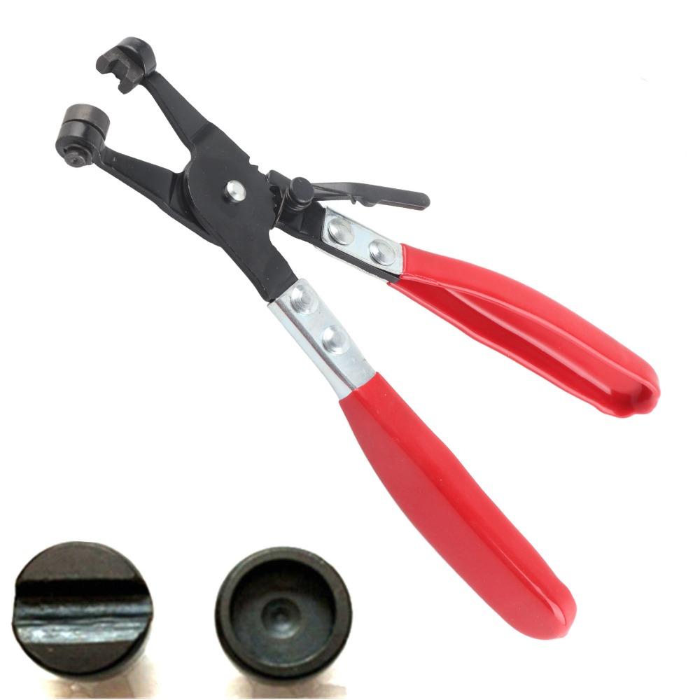 Ring-Type Compatible Hose Clamp Pliers Rubber Handle Flat Band Clamp Pliers Water Pipe Maintenance