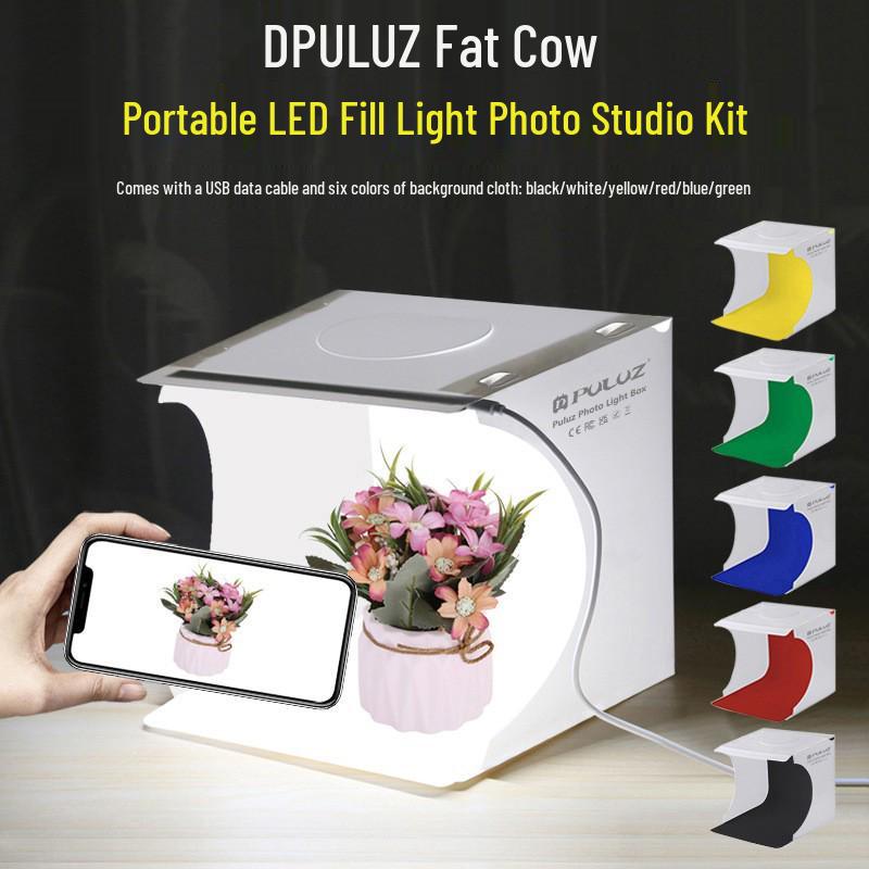 PULUZ 20см Портативный светодиодный мини фотобокс