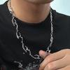Хип-хоп Неправильная Титановая Стальная Цепь для Мужчины Роскошная Ожерелье-Цепь Унисекс Украшения Уличный Панк Чокер Аксессуары Оптом